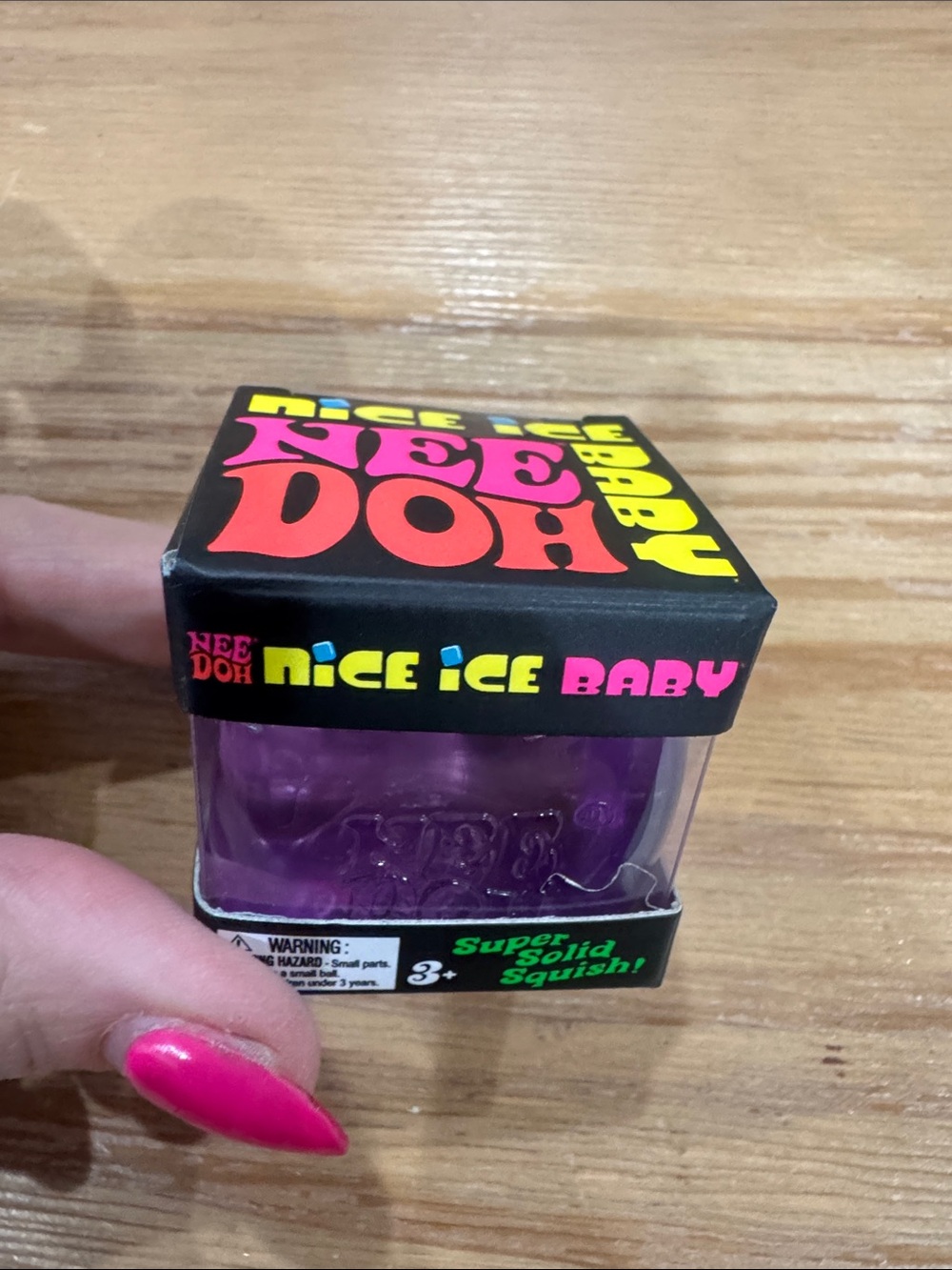 NeeDoh Nice Ice Baby Purple Squishy